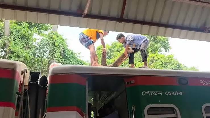 ট্রেনের ছাদ থেকে রক্তাক্ত যুবকের লাশ উদ্ধার