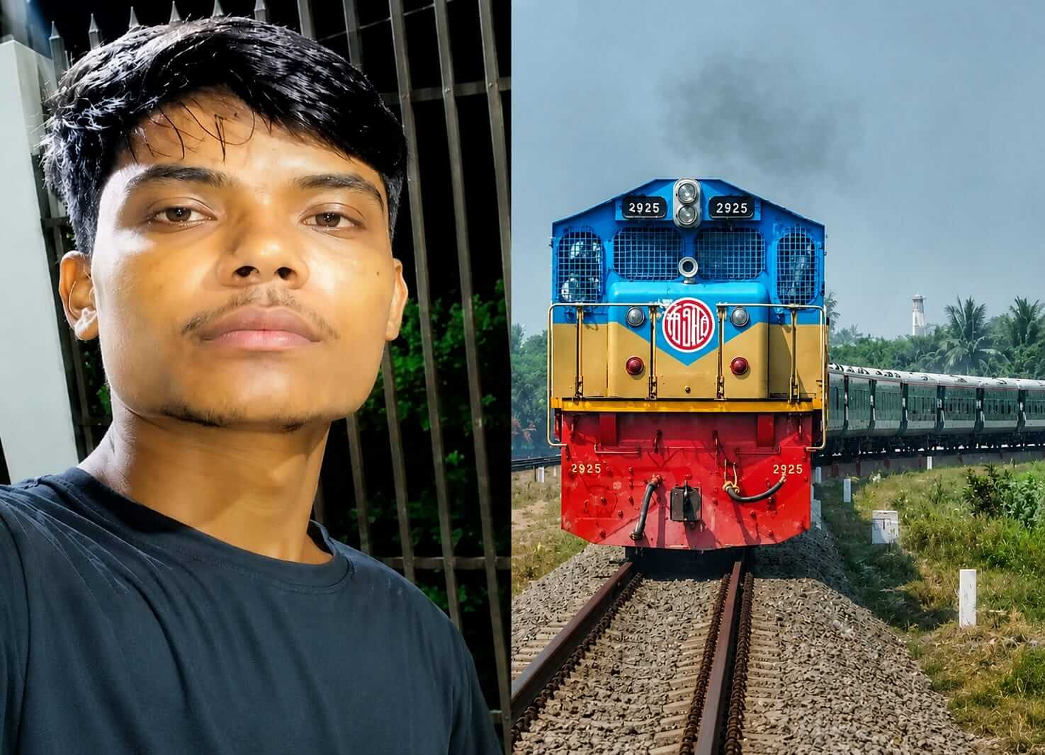 ট্রেন আসার সময় রেললাইনে দাঁড়িয়ে বৃদ্ধ, বাঁচাতে গিয়ে প্রাণ গেল যুবকের