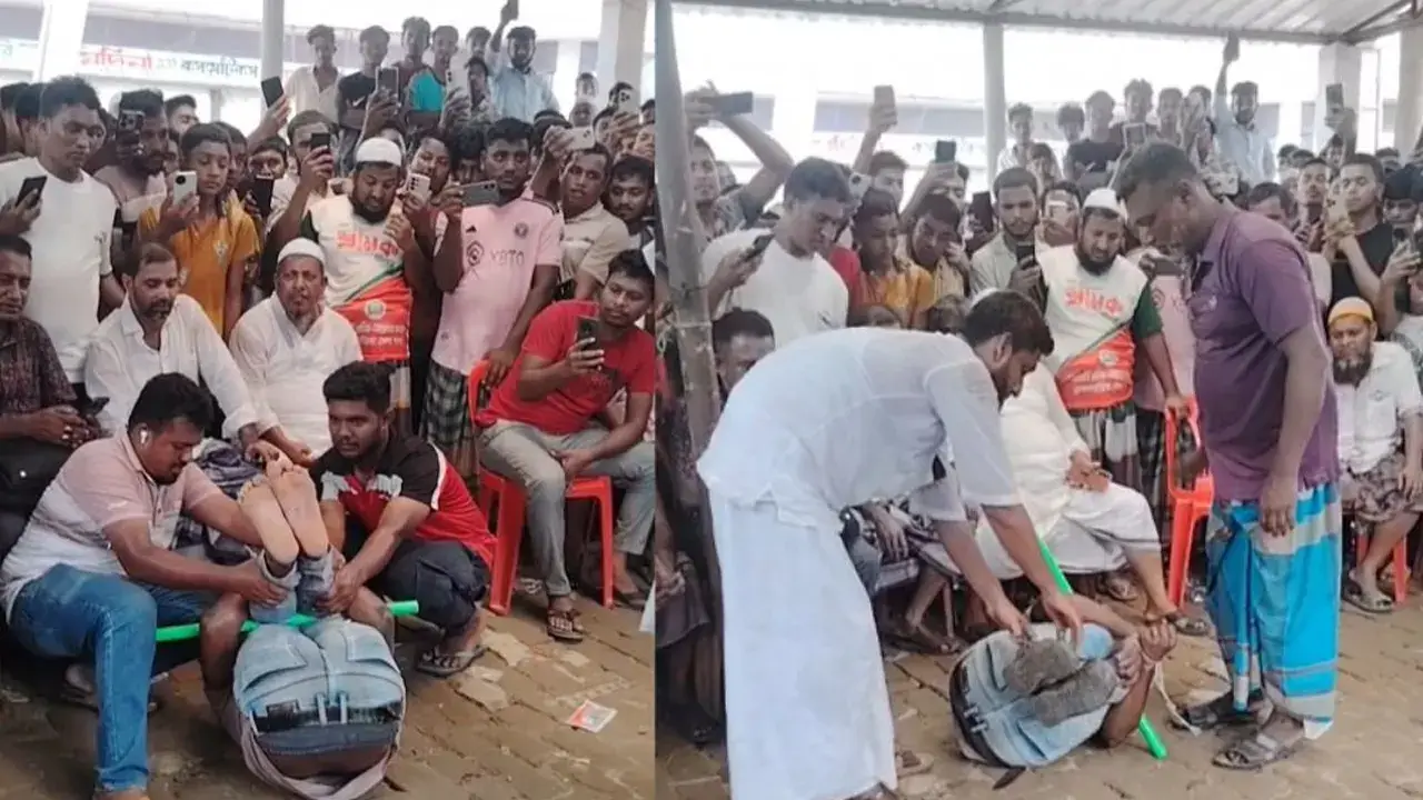 মাদক ব্যবসার অভিযোগে নবীনগরে সালিশে মধ্যযুগীয় কায়দায় নির্যাতন