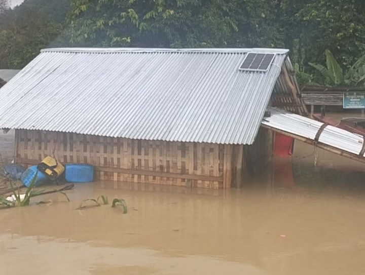 টানা বর্ষণে ফারুয়া ইউনিয়ন প্লাবিত